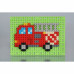 Ластик KESHI-BLO Dot Art Kit Fire Engine, блистер