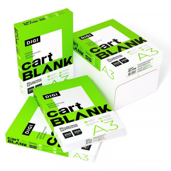 Бумага для цв.лазер.печ. Cartblank Digi А3, 200 г/кв.м, 200 л
