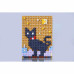 Ластик KESHI-BLO Dot Art Kit Black Cat, блистер