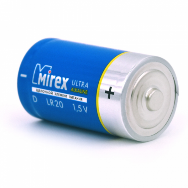 бат_гальв. эл-т щел. алкал. 1,5 V LR20/D Mirex 2BP, 2 шт. 