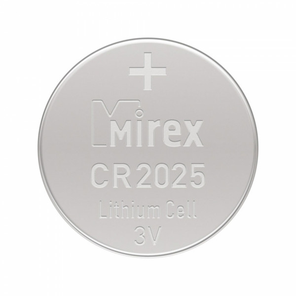 бат_гальв. литиевый дисковый 3 V  CR2025 Mirex 4шт