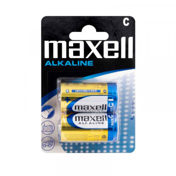 бат_гальв. эл-т щел. алкал. 1,5 V  LR14  2шт. Maxell