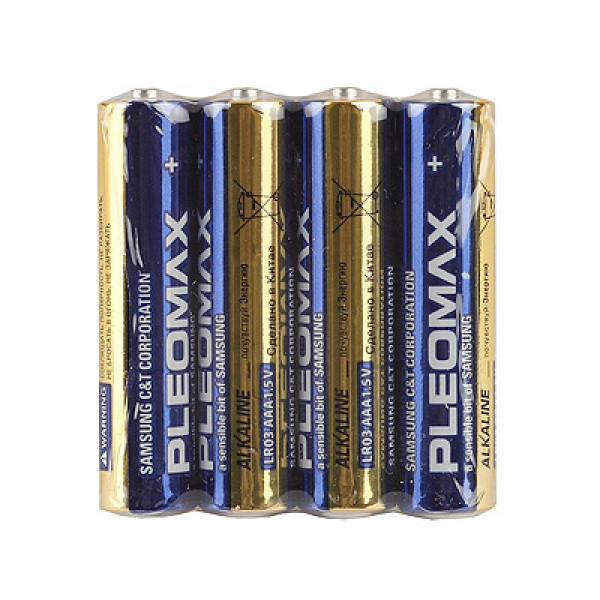 бат_гальв. эл-т солевой 1,5 V R6 AA 4 шт. Pleomax 