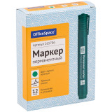 Маркер перманентный OfficeSpace 8004А зеленый, пулевидный, 3мм 265706 Маркер перманентный OfficeSpace 8004А зеленый, пулевидный, 3мм 265706