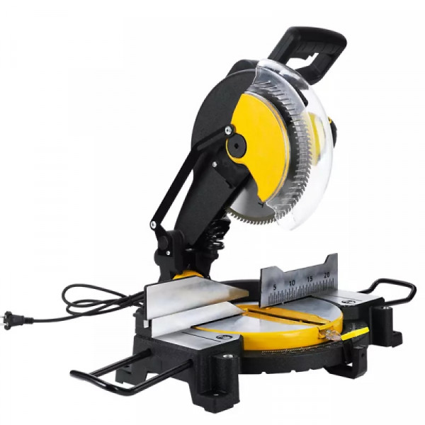 Пила торцовочная Deli XD255-E1 1800 Вт, 255 мм, до 70 мм, коробка, желтая