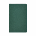 Блокнот А5 130*210 мм., 96 л., св-кремовый, лин. Harris forest green интегральн. обл. искусств. матер., зеленый, срез зеленый