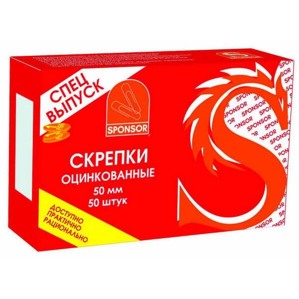 Скрепки, 33 мм, оцинкованные, 100 шт., арт.SPC33Z/SPEC