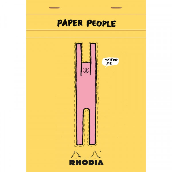 Блокнот А5 148*210 мм, 80 л., в клетку Paper people скоба сверху, обл. карт., желтый Блокнот А5 148*210 мм, 80 л., в клетку Paper people скоба сверху, обл. карт., желтый