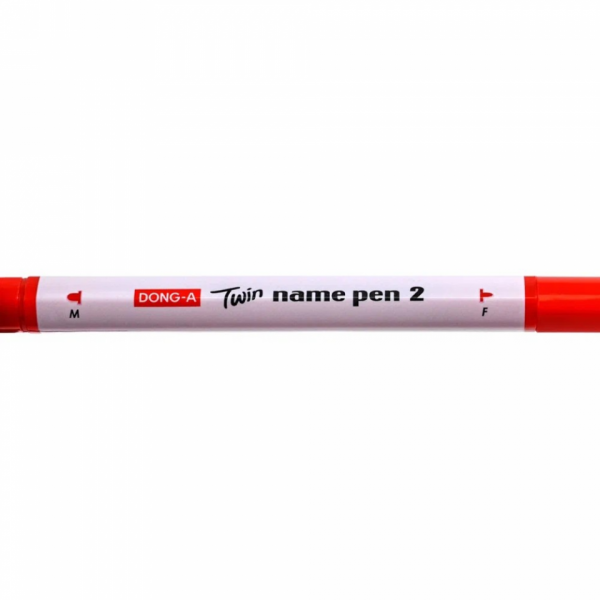 Маркер перм., двусторонний Twin Name Pen синий