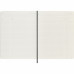 Блокнот А4- 190*250 мм, 96 л., тонир., лин. Professional Soft XLarge интегральн. обл. полиуретан., на резинке, черный