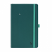 Блокнот А5 130*210 мм, 96 л., тонир. лин. Appeel Classic Teal интегральн. обл. кожзам., на резинке, зеленый