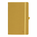 Блокнот А5 130*210 мм, 96 л., тонир. лин. Appeel Сlassic Golden интегральн. обл. кожзам., на резинке, золотой