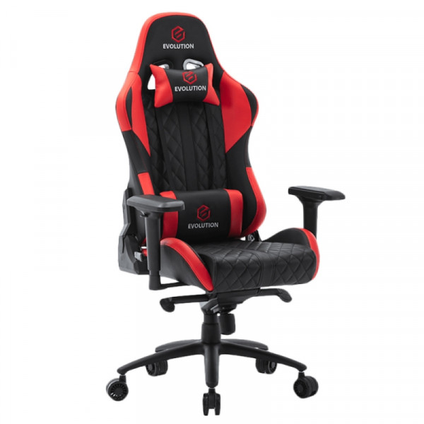 Кресло игровое EVOLUTION RACER M черный/красный,эко.кожа,крестов.металл Кресло игровое EVOLUTION RACER M черный/красный,эко.кожа,крестов.металл