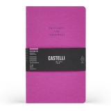 Блокнот А5 130*210 мм, 96 л., св-кремовый, лин. Essential Cyclamen интегральн. обл. картон., фиолетовый, срез фиолетовый