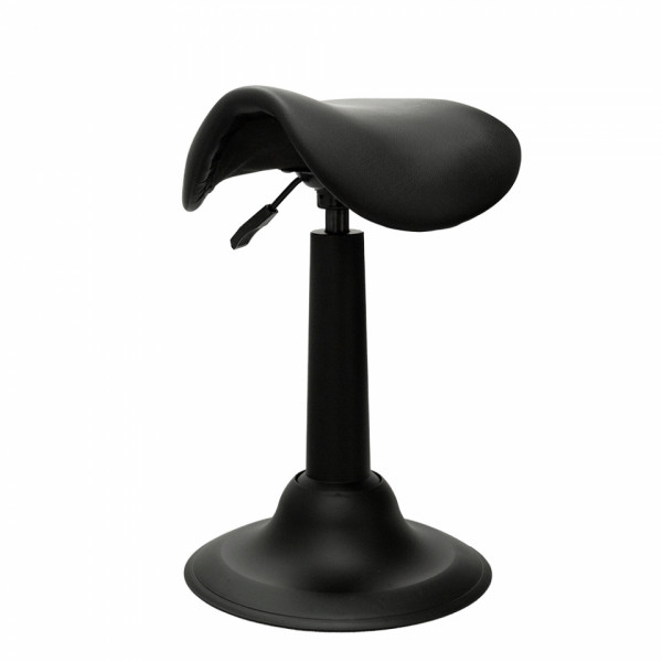 Стул для активного сидения Saddle,пластик белый,кож.зам черный
