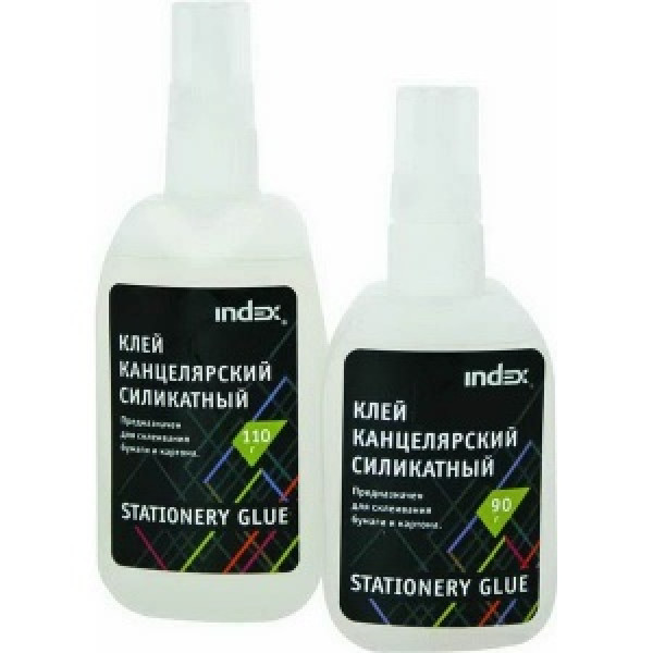 Клей силикатный INDEX, 90 гр, с дозатором, арт. ISG90
