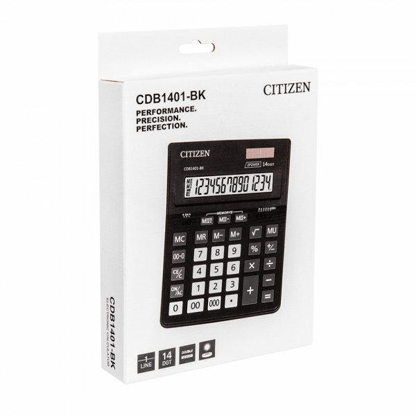 Кальк. наст. 14р. CDB-1401BK CITIZEN т.- черный 205*155*28 мм замена Correct D-314 Кальк. наст. 14р. CDB-1401BK CITIZEN т.- черный 205*155*28 мм замена Correct D-314