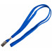 Держатель для бейджа Silwerhof 1534101, 45см клип текстиль синий упак.:10шт