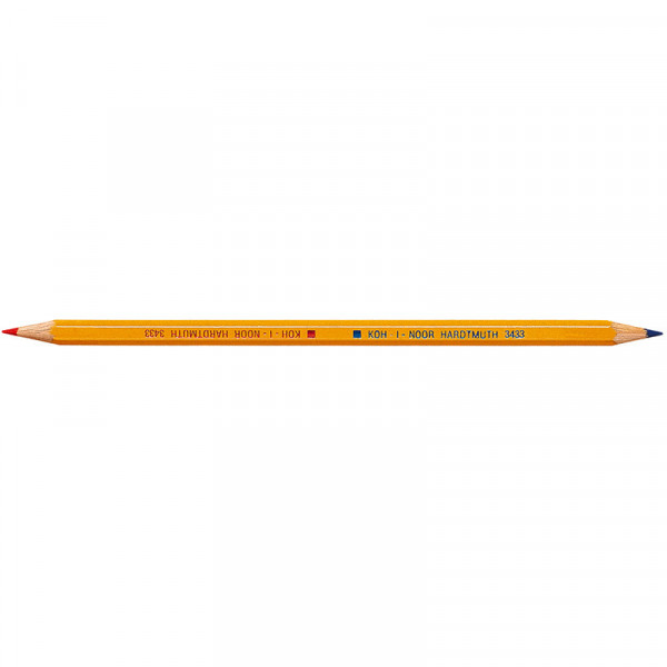 Карандаш 2-х цв.Koh-I-Noor 3433 шестигран.заточ.син+красный. арт. 3433