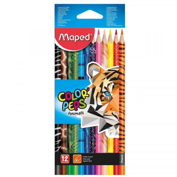 Цв. карандаши 12 шт. Color' Peps Animal -30 Цв. карандаши 12 шт. Color' Peps Animal -30