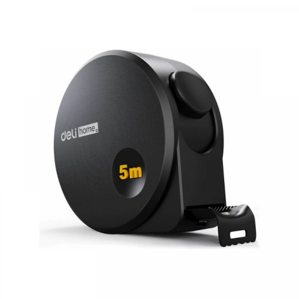 Рулетка Deli HS EHT8519 5 м*19 мм, Soft Touch, черный Рулетка Deli HS EHT8519 5 м*19 мм, Soft Touch, черный