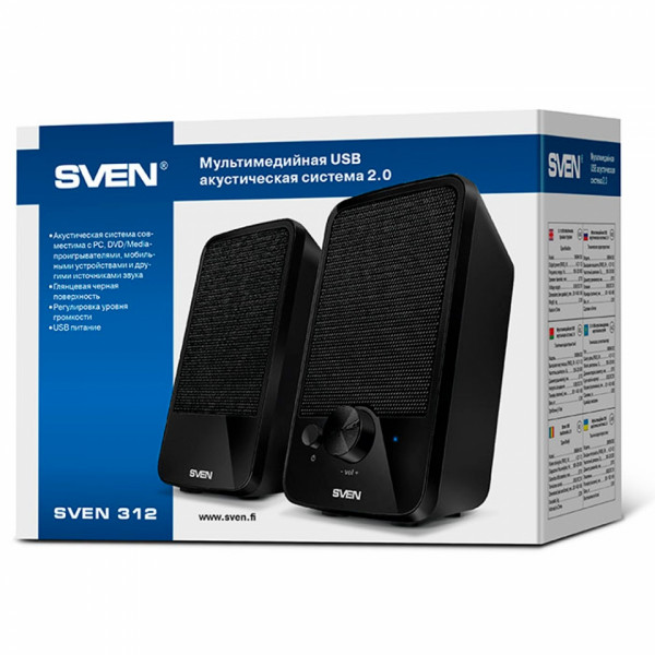 Акустическая система Sven 312 Black 