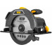 Пила циркулярная Deli YJ235-E1 2200 Вт, 235 мм, до 80 мм, коробка, желтая