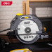 Пила циркулярная Deli YJ235-E1 2200 Вт, 235 мм, до 80 мм, коробка, желтая