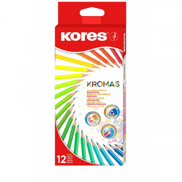 Цв. карандаши 12 шт. Kromas трехгран. Цв. карандаши 12 шт. Kromas трехгран.