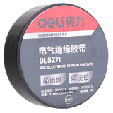 Изолента ПВХ Deli 18 мм*10 м, 130 мкм, черный Изолента ПВХ Deli 18 мм*10 м, 130 мкм, черный