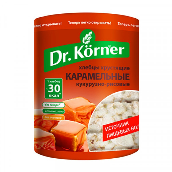 Хлебцы Dr.Korner со вкусом карамели , 90 г
