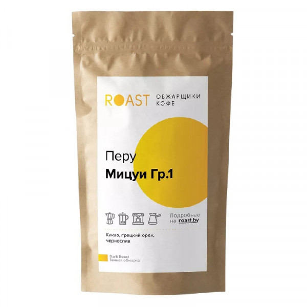 Кофе ROAST.BY в зерне, 1 кг., пак., Перу Мицуи