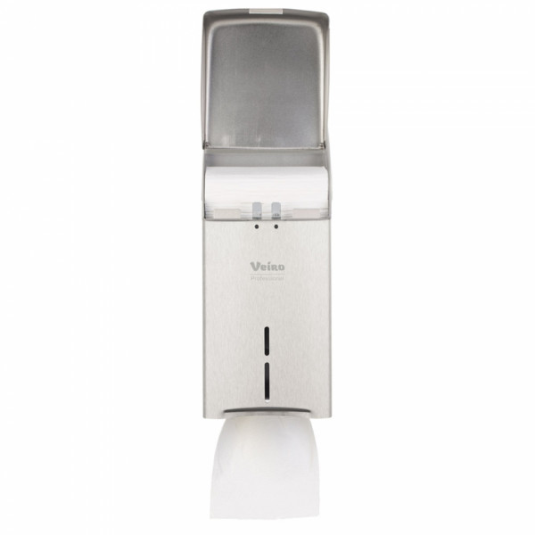 Диспенсер  VEIRO Professional L-ONE Steel для туалетной бумаги листовой, металл