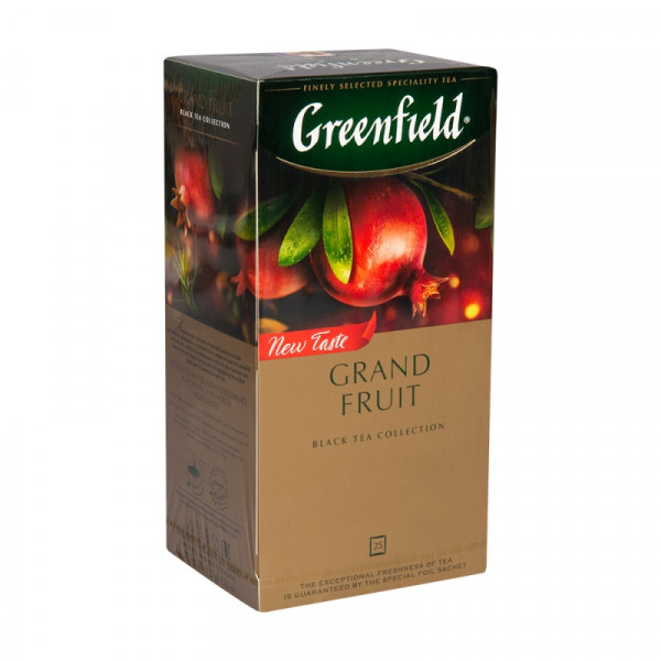 Чай Greenfield 25 пак*1,5 гр., черный, гибискус, розмарин и кожура плодов граната, Grand Fruit Чай Greenfield 25 пак*1,5 гр., черный, гибискус, розмарин и кожура плодов граната, Grand Fruit