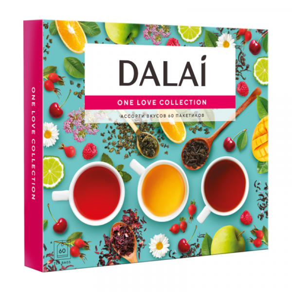 Чай Dalai. One Love 60 пак*1.5 г., ассорти, 5 вкусов Чай Dalai. One Love 60 пак*1.5 г., ассорти, 5 вкусов