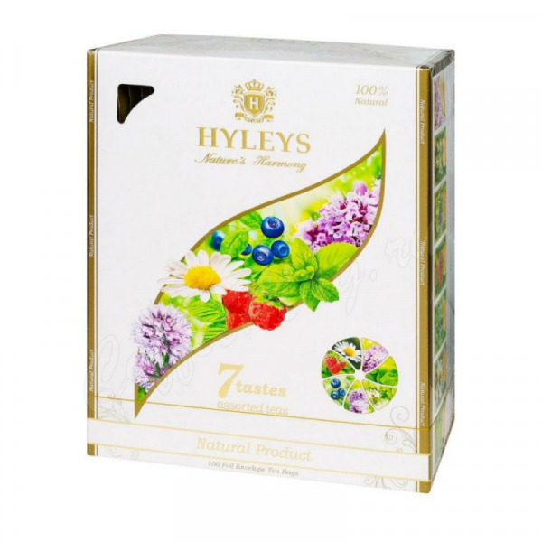 Чай Hyleys 100 пак*1,5 гр., ассорти, семь натур. вкусов, Гармония Природы