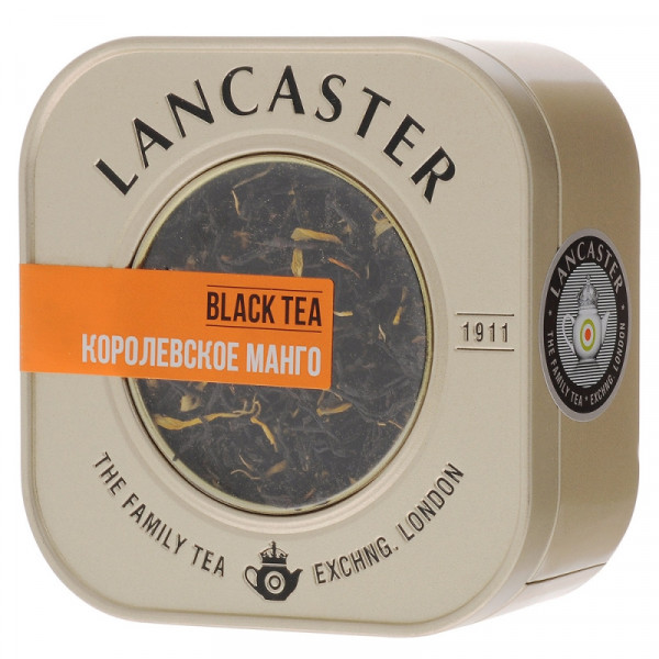 Чай LANCASTER ж/б, 75гр., черный, Королевское манго Чай LANCASTER ж/б, 75гр., черный, Королевское манго
