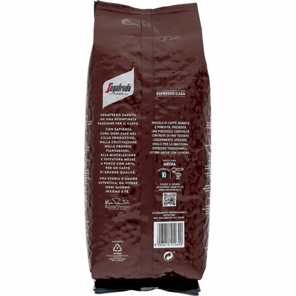 Кофе Segafredo в зерне, 1000 гр., пач., Espresso Casa Кофе Segafredo в зерне, 1000 гр., пач., Espresso Casa
