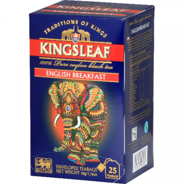 Чай Kings Leaf 25 пак*2 г., черный, English Breakfast Чай Kings Leaf 25 пак*2 г., черный, English Breakfast