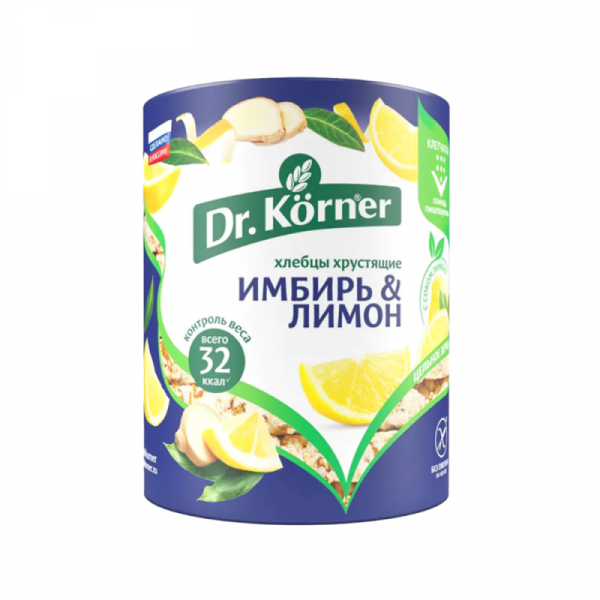Хлебцы Dr.Korner с имбирём и лимоном , 90 г