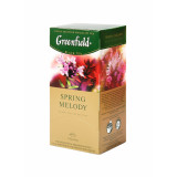 Чай Greenfield 25 пак*1,5 гр., черный, с душист. трав. и фрукт. аром., Spring Melody Чай Greenfield 25 пак*1,5 гр., черный, с душист. трав. и фрукт. аром., Spring Melody