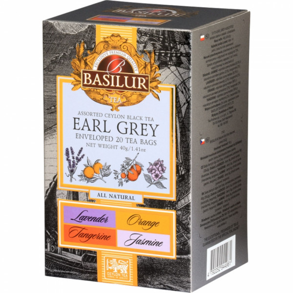Чай Basilur 20*2 г., черный, ассорти 4 вкуса