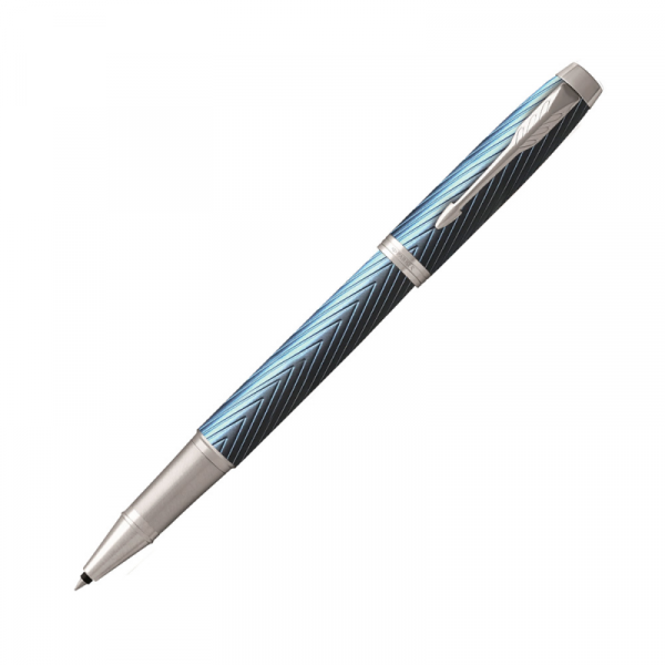 Ручка роллер IM Premium Blue Grey CT 0,5 мм, метал., подарочн. упак., синий/серый, стерж. черный Ручка роллер IM Premium Blue Grey CT 0,5 мм, метал., подарочн. упак., синий/серый, стерж. черный