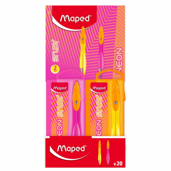 Циркуль Neon + грифель, футляр