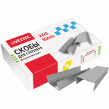 Скобы для степлера deVENTE 24/6 1000 шт в картонной коробке, оцинкованные, 4141304 Скобы для степлера deVENTE 24/6 1000 шт в картонной коробке, оцинкованные, 4141304
