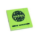 Бумага для заметок GLOBAL NOTES 75 х 75 мм, 80л, цвет зеленый неон