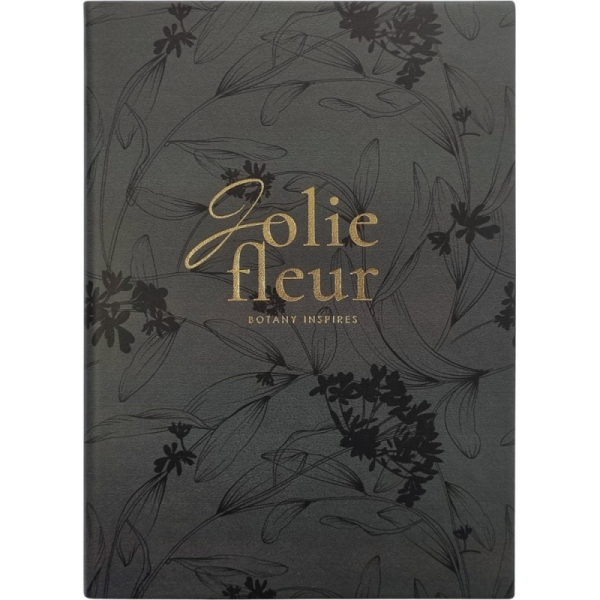 Ежедневник датир. А5 140*200 мм, 352 стр., тонир. Fleur мягк. обл. кожзам., черный 2026