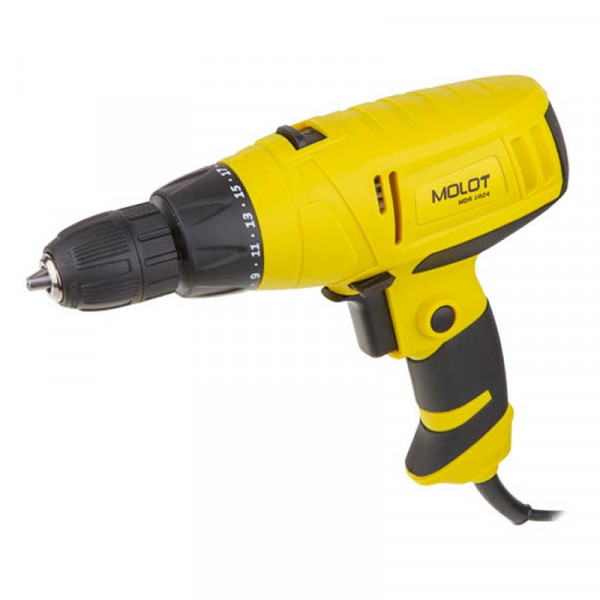 Дрель-шуруповерт Molot MDR 1024 350 Вт, патрон БЗП, 20 Нм, шурупы до 6 мм
