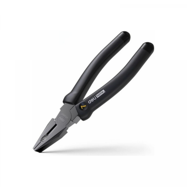 Длинногубцы Deli HS EHT2007 180 мм, Soft Touch, черный Длинногубцы Deli HS EHT2007 180 мм, Soft Touch, черный