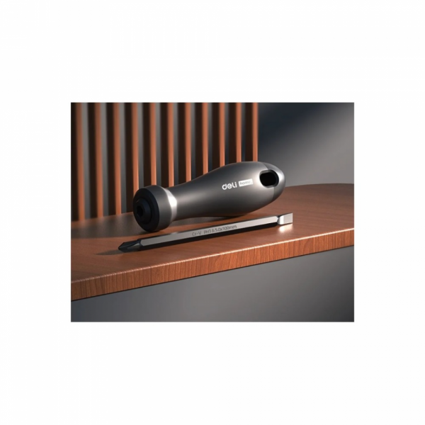 Отвертка Deli HS EHT1055 PH2*180 мм, Soft Touch, черный